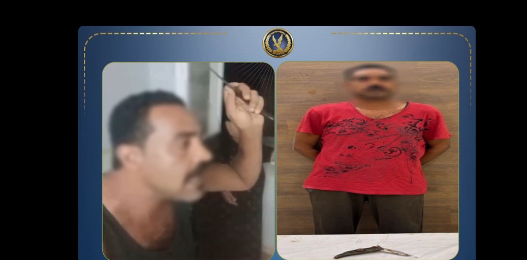 ظهر ممسكًا بسكين ويهدد والدته بالقتل.. الداخلية تضبط شابًا في حدائق القبة